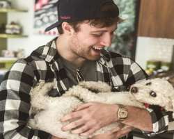 He is an animal lover He is an animal lover.